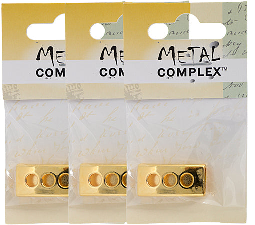 Slider - Tube 3 Holes (1pc) 28mm  Lead Free / Nickel Free