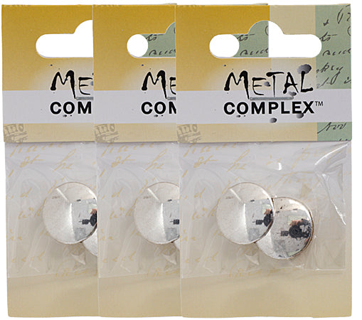 Slider - Round (2pcs) 17mm  Lead Free / Nickel Free