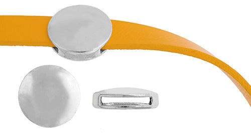 Slider - Round (2pcs) 17mm  Lead Free / Nickel Free