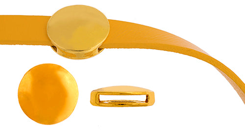 Slider - Round (2pcs) 17mm  Lead Free / Nickel Free