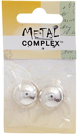 Slider - Round Dome Smooth (2pcs)19mm  Lead Free / Nickel Free