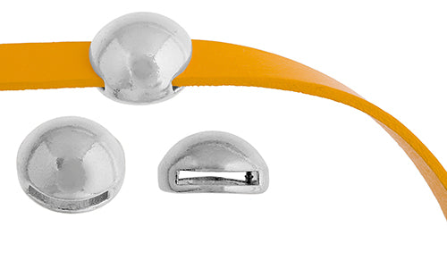 Slider - Round Dome Smooth (2pcs)19mm  Lead Free / Nickel Free
