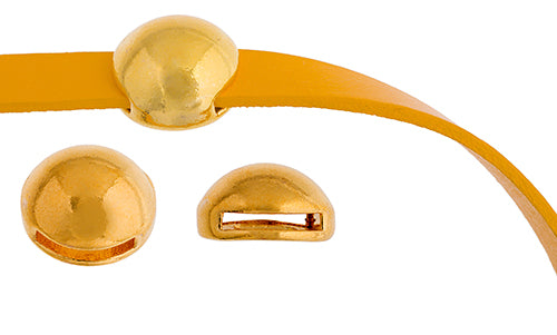 Slider - Round Dome Smooth (2pcs)19mm  Lead Free / Nickel Free