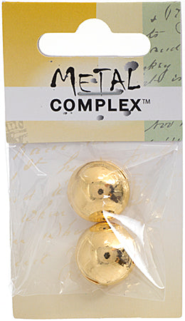 Slider - Round Dome Smooth (2pcs)19mm  Lead Free / Nickel Free