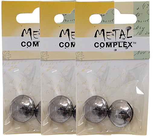 Slider - Round Dome Smooth (2pcs)19mm  Lead Free / Nickel Free