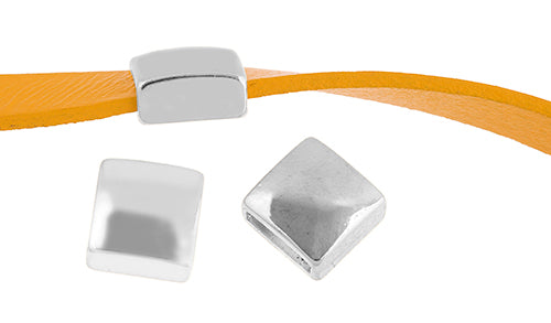 Slider - Square (2pcs) 12mm  Lead Free / Nickel Free