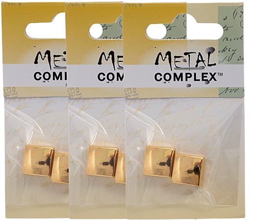 Slider - Square (2pcs) 12mm  Lead Free / Nickel Free