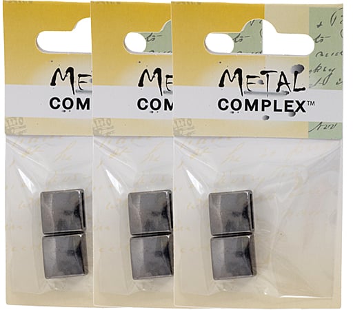 Slider - Square (2pcs) 12mm  Lead Free / Nickel Free