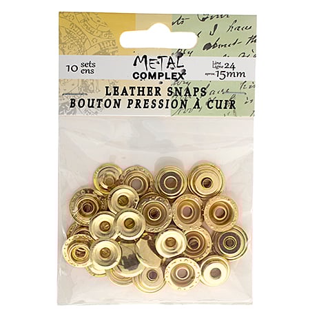 Snaps 15mm (Line#24) 10 Sets