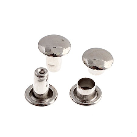 Rivet Round Double Cap 100pcs 6x6mm 