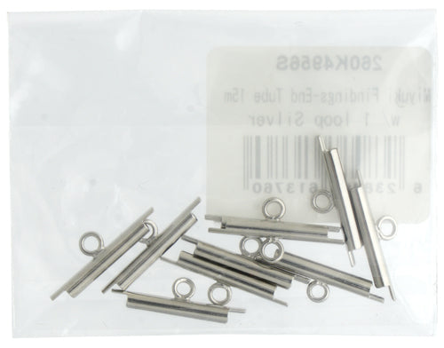 Miyuki Findings-End Tube 15mm W/ 1 Loop 