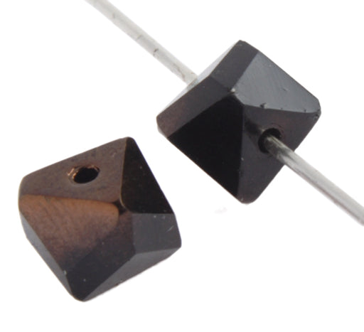 Fire-Polished Triangle Cut 6x8mm Half Coat
