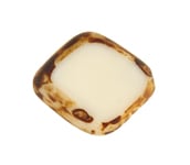 Fire-Polished 24x20mm Cut Diamond with Marble Edge