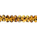 Fire/Polished 7mm Crystal Tri Beads Strung