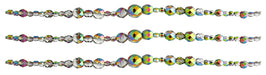 Fire-Polished Beads Mix Of 4/6/8mm 10mm Round Crystal/Vitrail Half Coating