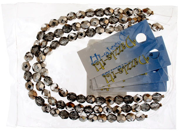 Fire-Polished 6mm Round Bead Strands