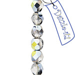 Fire-Polished 6mm Round Bead Strands - Transparent Shades