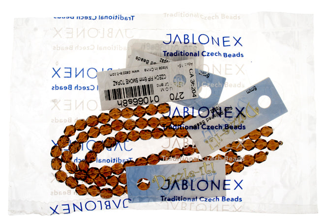 Fire-Polished 6mm Round Bead Strands