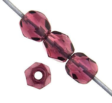 Fire-Polished 6mm Round Bead Strands