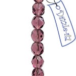 Fire-Polished 6mm Round Bead Strands - Transparent Shades