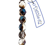 Fire-Polished 6mm Round Bead Strands - Transparent Shades