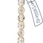 Fire-Polished 6mm Round Bead Strands - Transparent Shades