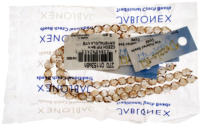 Fire-Polished 6mm Round Bead Strands