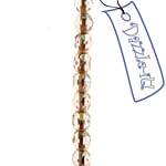 Czech Fire-Polished Road 4mm - Color Lined Strands