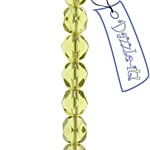 Fire-Polished 6mm Round Bead Strands - Transparent Shades