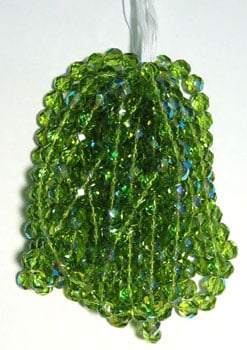 Fire-Polished 8mm Round Beads - Transparent Green Shades