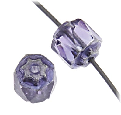 Fire-Polished Lanterns 6mm Strung with Coated Ends