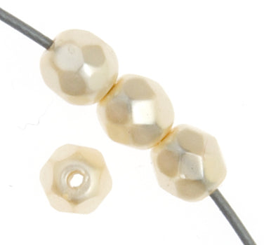 Czech Fire-Polished Round 4mm - Opaque Strands