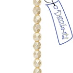 Czech Fire-Polished Round 4mm - Opaque Strands