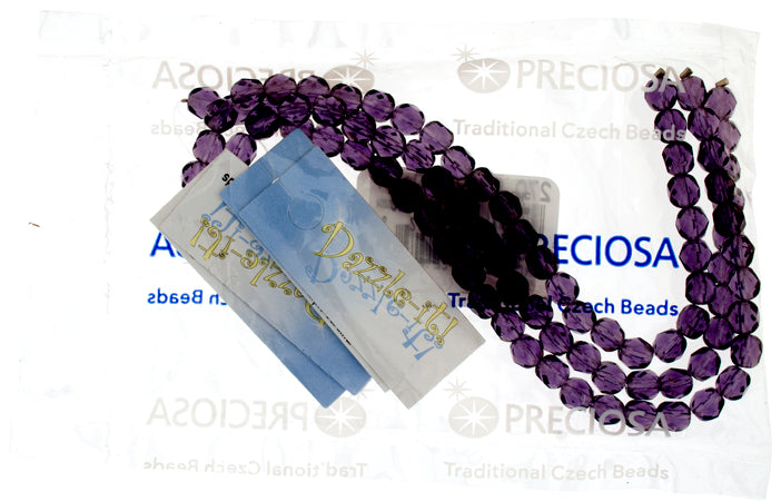 Fire-Polished 6mm Round Bead Strands