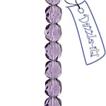 Fire-Polished 6mm Round Bead Strands - Transparent Shades