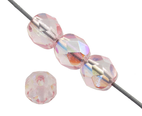 Fire-Polished 6mm Round Bead Strands