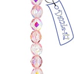 Fire-Polished 6mm Round Bead Strands - Transparent Shades