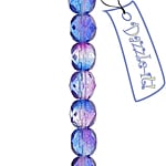 Fire-Polished 6mm Round Bead Strands - Two-Tone