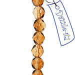 Fire-Polished 6mm Round Bead Strands - Two-Tone