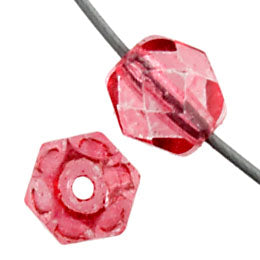 Fire-Polished 6mm Round Bead Strands - Two-Tone