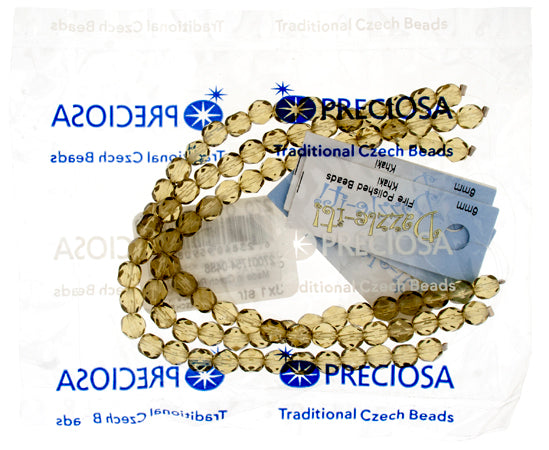 Fire-Polished 6mm Round Bead Strands