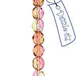 Fire-Polished 6mm Round Bead Strands - Two-Tone