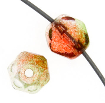 Fire-Polished 6mm Round Bead Strands - Two-Tone