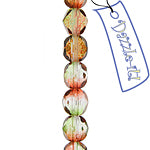 Fire-Polished 6mm Round Bead Strands - Two-Tone