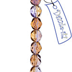 Fire-Polished 6mm Round Bead Strands - Two-Tone