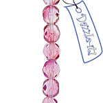 Fire-Polished 6mm Round Bead Strands - Two-Tone