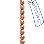 Czech Fire-Polished Round 4mm - Opaque Strands