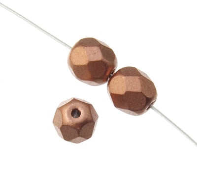 Fire-Polished 6mm Round Bead Strands