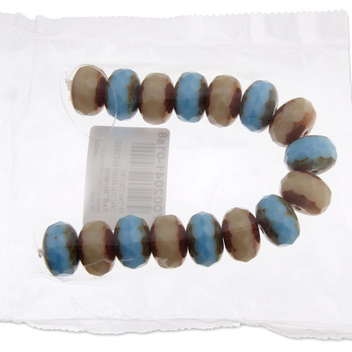 Fire-Polished 17mm Donut Mix 