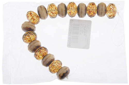 Fire-Polished 17mm Donut Mix 